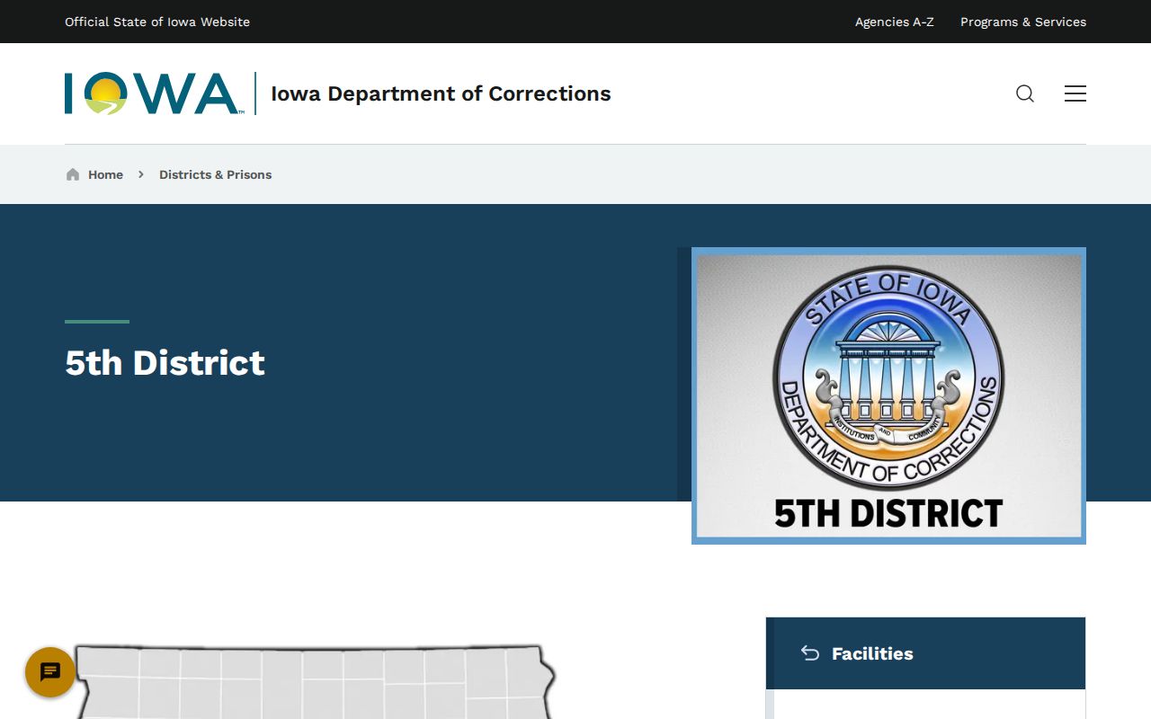 Polk County criminal records Fifth Judicial District corrections offices